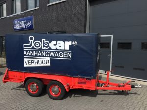 JobCar aanhanger huren Breda tandem met huif. Sigarenmakerstraat 12, 4871 EL te Etten-Leur